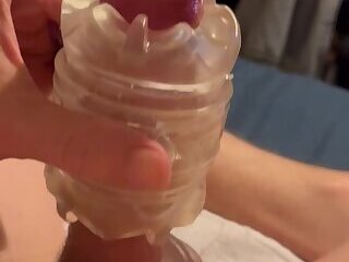 Cumming with a Fleshlight QuickShot